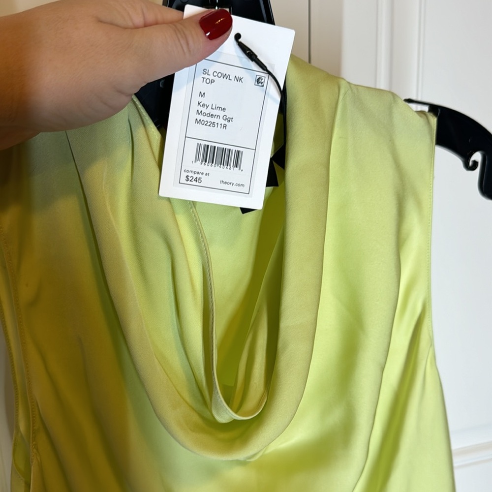 Theory Sleeveless w/ Cowl Neck Blouse in Medium New with tags!!! - Picture 3 of 3